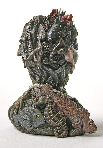 Water Sea Life Portrait Bust By Arcimboldo Head Sculpture Four Elements